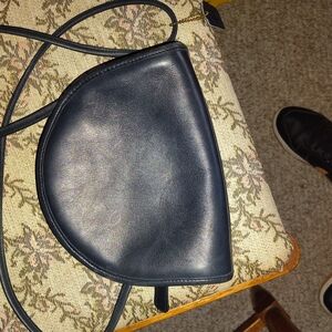 Vintage Coach Sleek Black Crossbody Bag